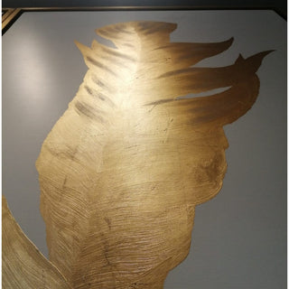 Cuadro Gold Shadow Feathers Set de 2