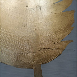 Cuadro Gold Shadow Feathers Set de 2