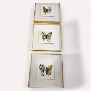 Cuadro Monarca Set de 3