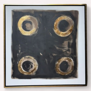 Cuadro Órbitas Doradas B