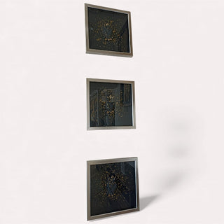 Cuadro Sonata de Amor Azul Shining Set de 3