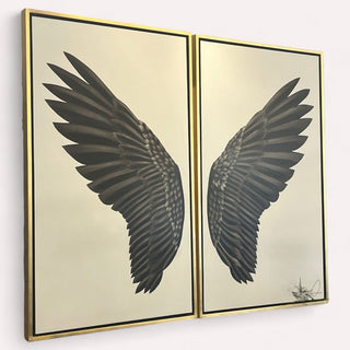 Cuadro Black Wings Set de 2