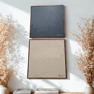 Cuadro Caida De Plumas Blanco