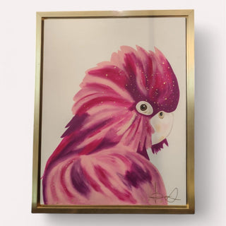 Cuadro Guacamayo Rosa