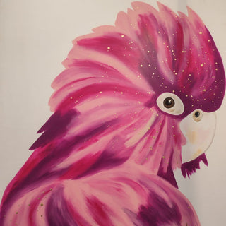 Cuadro Guacamayo Rosa