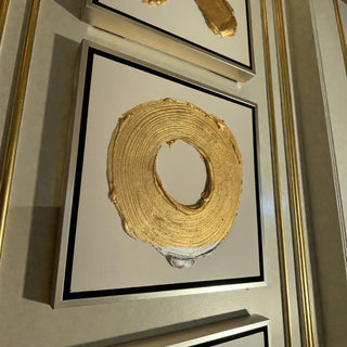 Cuadro XO Plata Oro Set de 4