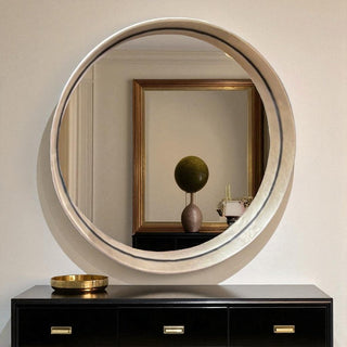 Espejo Anillo Piel Gold Grande