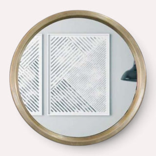 Espejo Circle Silver Boleado