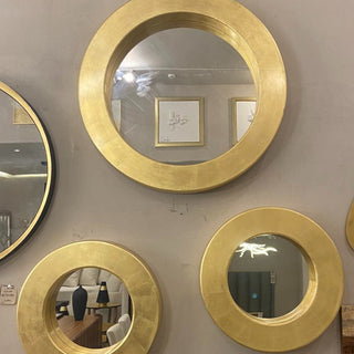 Espejo Disco Oro Grande