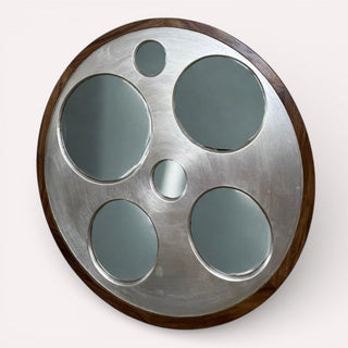 Espejo Engranes Mediano Plata 1.20M