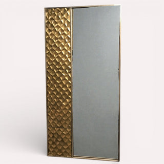 Espejo Escamas Oro Lineal