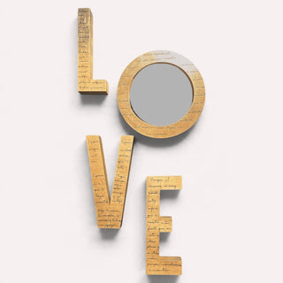 Espejo Letras Love Set de 4