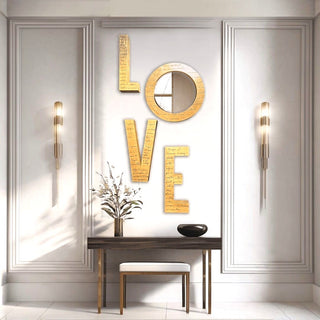 Espejo Letras Love Set de 4