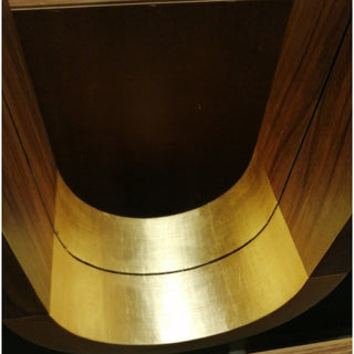 Espejo Ovalado Parota Oro Set de 3