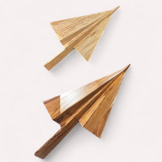 Estructura Aviones de Papel Parota Set de 2