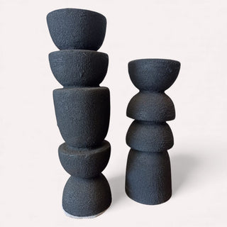 Jarrón 162 Set de 2 Negro Grey