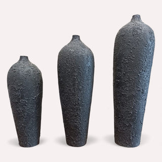 Jarrón 163 Normal Set de 3 Negreo Grey Grotesco