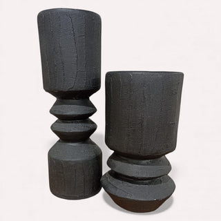 Jarrón 168 Set de 2 Negro