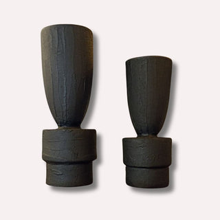 Jarrón 170 Set de 2 Nok Negro