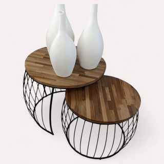 Mesa de Juego Nido Set de 2 Parota