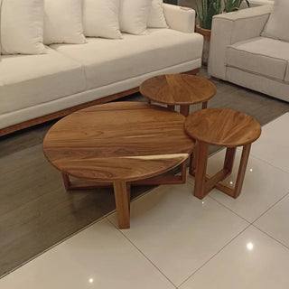 Juego de Mesas Saura Set de 3 Parota