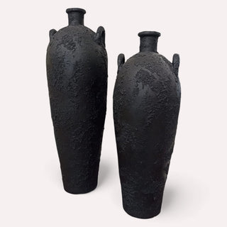 Jarrón 126 Set de 2 Negro Grey Grotesco