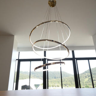 Lámpara 3 Aros Rose Gold