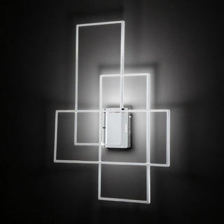 Lámpara 3 Rectangulos Cromo