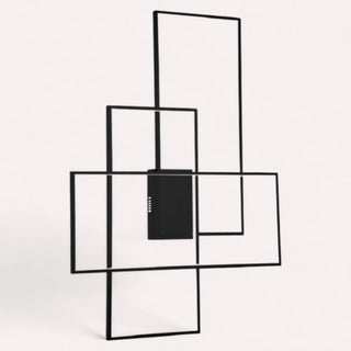Lámpara 3 Rectangulos Negro