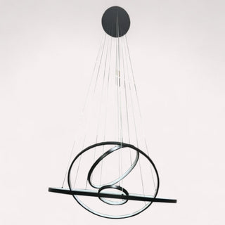 Lámpara Pilar/4 Negro .80M
