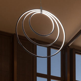 Lámpara 3 Aros Espiral Negro