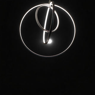 Lámpara 3 Aros Espiral Negro