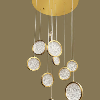 Lámpara 2CLOC10 Colgante Dorado