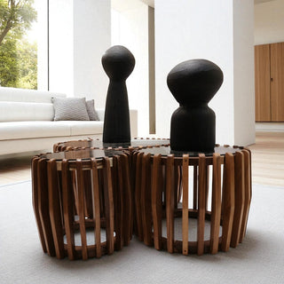 Mesa de Centro Maraya Set de 3 Parota