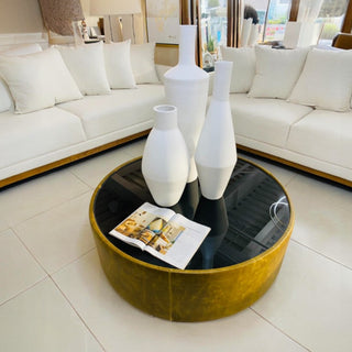 Mesa de Centro Monet Grande Piel Olivo