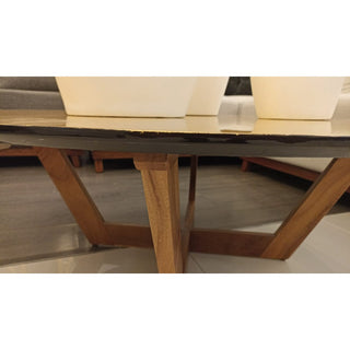 Mesa de Centro Oro Redonda