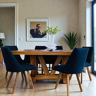 Mesa de Comedor Alba 6P 1.60M Chapa Parota