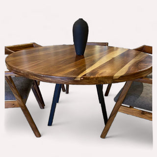 Mesa de Comedor Ari 6P Redonda 1.50M Parota