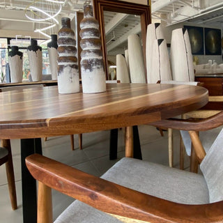 Mesa de Comedor Ari 8P Redonda 1.80M Parota