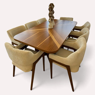 Mesa de Comedor Cordoba 8P Chapa Parota