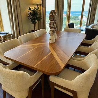 Mesa de Comedor Cordoba 8P Chapa Parota