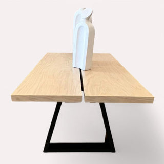 Mesa de Comedor Doha 6P Chapa Encino Nieve