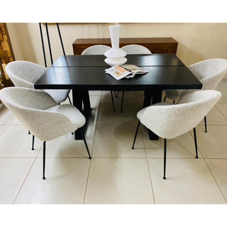 Mesa de Comedor Doha 6P Chapa Encino Negro