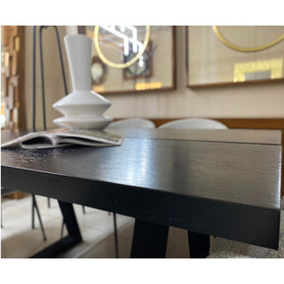 Mesa de Comedor Doha 6P Chapa Encino Negro