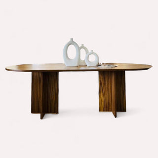 Mesa de Comedor Glam 8P 2.40M Chapa Parota
