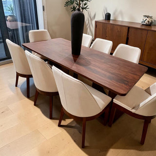 Mesa de Comedor Lux 8P 2.20M Tabla 1"