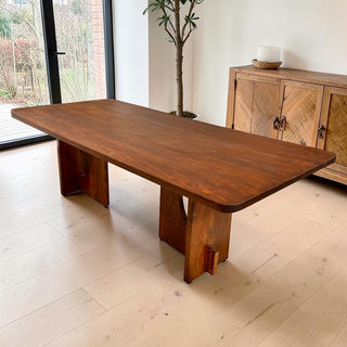 Mesa de Comedor Lux 8P 2.20M Tabla 1"