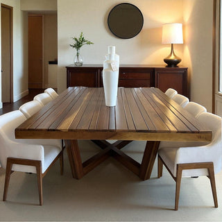 Mesa de Comedor Luxury Tableada 12P Parota