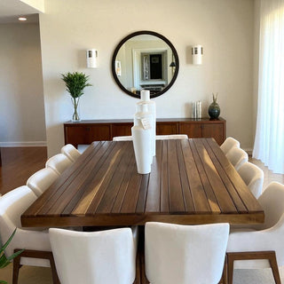 Mesa de Comedor Luxury Tableada 12P Parota