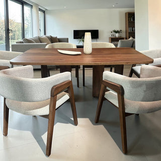 Mesa de Comedor Lux 6P 1.80M Tabla 1"